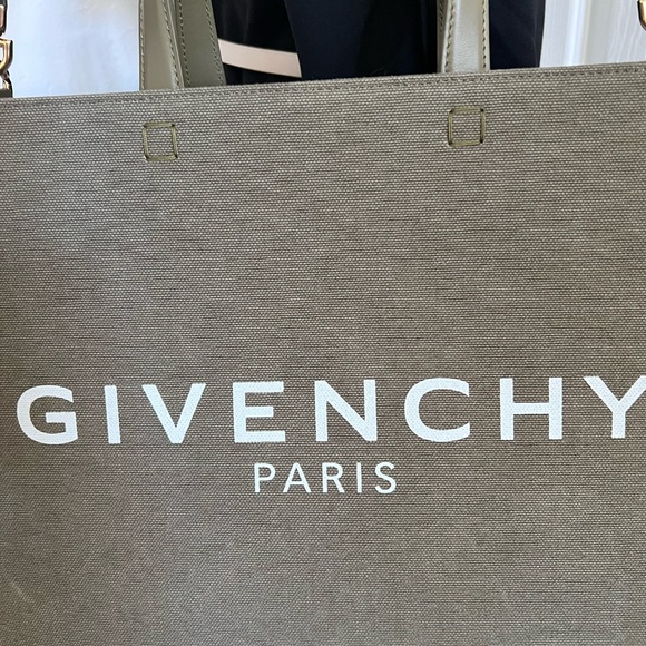 Givenchy Medium G-Tote Dark Khaki bag in canvas New With Tag and Dust Bag - Picture 7 of 10